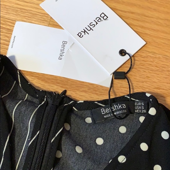 🖤BERSHKA (ZARA) Jumpsuit Polka dot Stripes NWT 📍FIRM📍 - Picture 6 of 16
